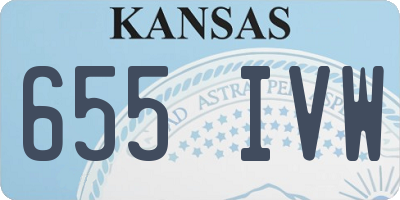 KS license plate 655IVW