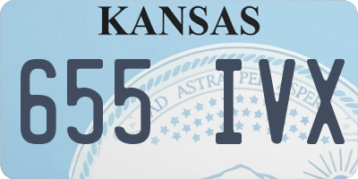 KS license plate 655IVX