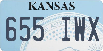 KS license plate 655IWX