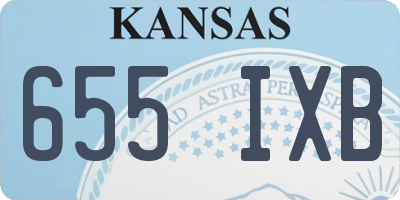 KS license plate 655IXB