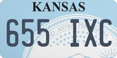 KS license plate 655IXC