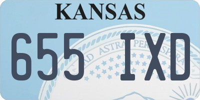 KS license plate 655IXD