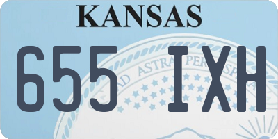 KS license plate 655IXH