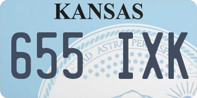 KS license plate 655IXK