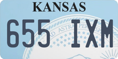 KS license plate 655IXM