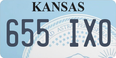 KS license plate 655IXO