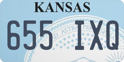 KS license plate 655IXQ