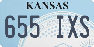 KS license plate 655IXS
