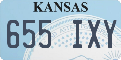 KS license plate 655IXY