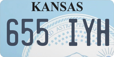 KS license plate 655IYH