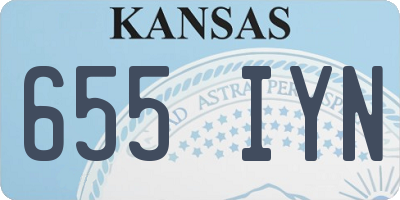 KS license plate 655IYN