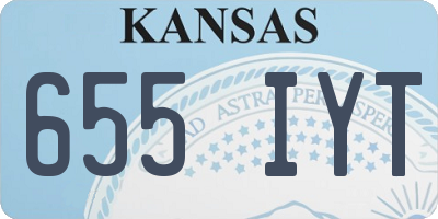 KS license plate 655IYT