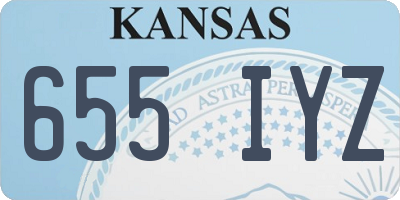 KS license plate 655IYZ