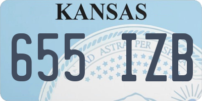 KS license plate 655IZB