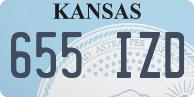 KS license plate 655IZD