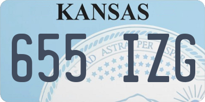 KS license plate 655IZG