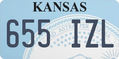 KS license plate 655IZL