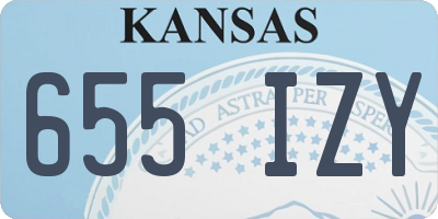 KS license plate 655IZY