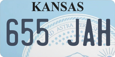 KS license plate 655JAH