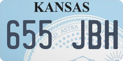 KS license plate 655JBH