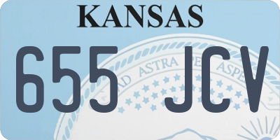KS license plate 655JCV