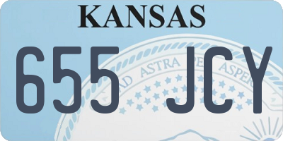 KS license plate 655JCY