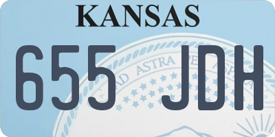 KS license plate 655JDH