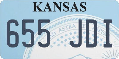 KS license plate 655JDI