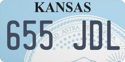 KS license plate 655JDL