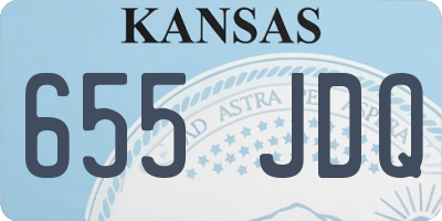 KS license plate 655JDQ