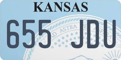 KS license plate 655JDU