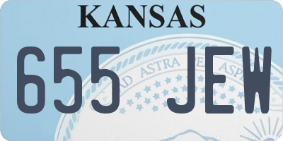 KS license plate 655JEW