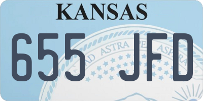 KS license plate 655JFD