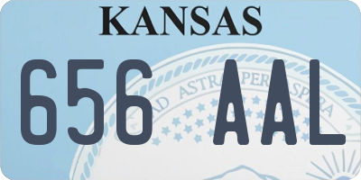 KS license plate 656AAL