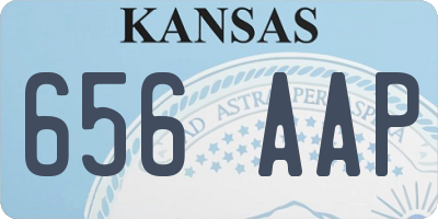KS license plate 656AAP
