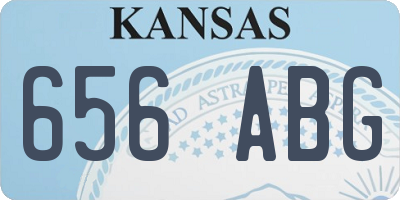 KS license plate 656ABG
