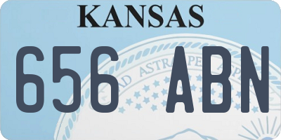 KS license plate 656ABN