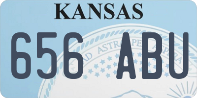 KS license plate 656ABU
