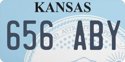 KS license plate 656ABY