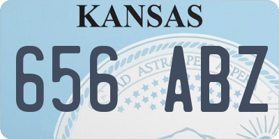 KS license plate 656ABZ
