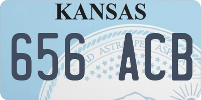 KS license plate 656ACB