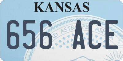 KS license plate 656ACE