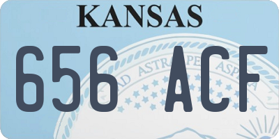 KS license plate 656ACF