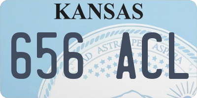 KS license plate 656ACL