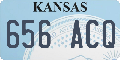 KS license plate 656ACQ