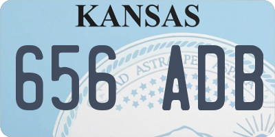 KS license plate 656ADB