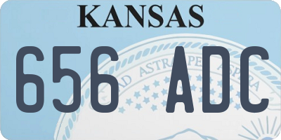 KS license plate 656ADC