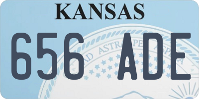 KS license plate 656ADE