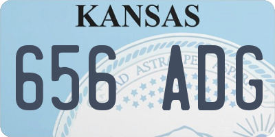 KS license plate 656ADG