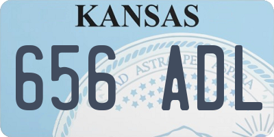 KS license plate 656ADL
